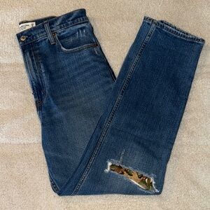 Abercrombie & Fitch Ankle Straight Ultra High Rise Jeans